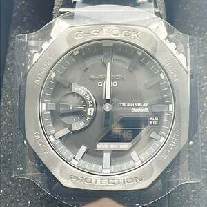 CASIO G-SHOCK FULL METAL 2100 Series GMB2100BD1AJF Black Stainless Steel Men'...